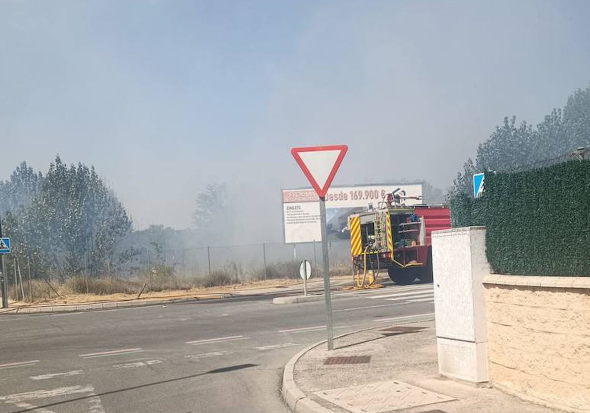 Imagen de la intervención de los Bomberos