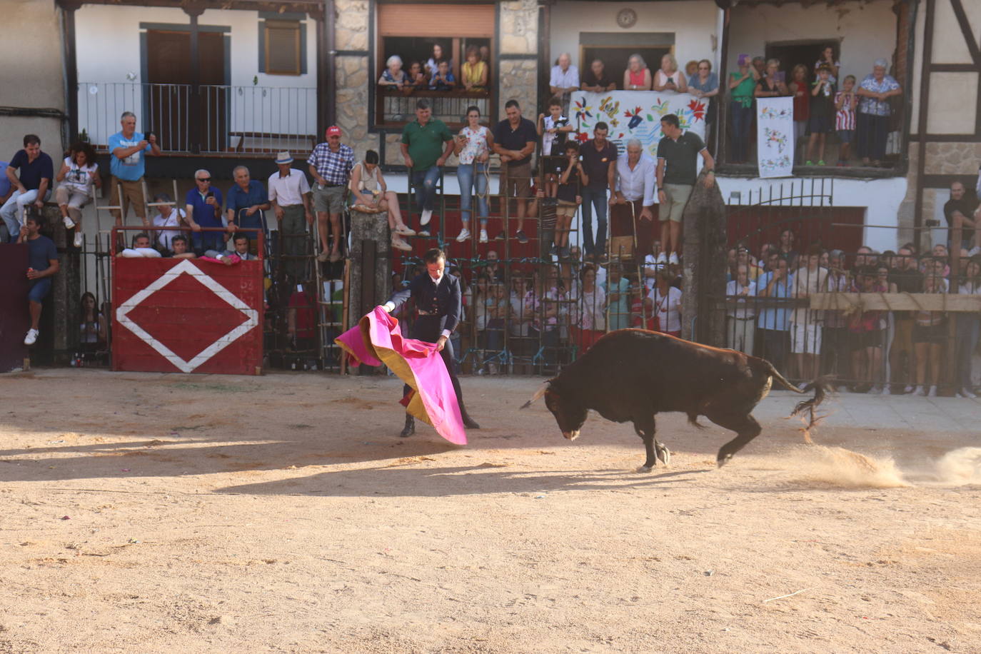 Los toros y la tradición despiden la fiesta en Santibáñez de la Sierra