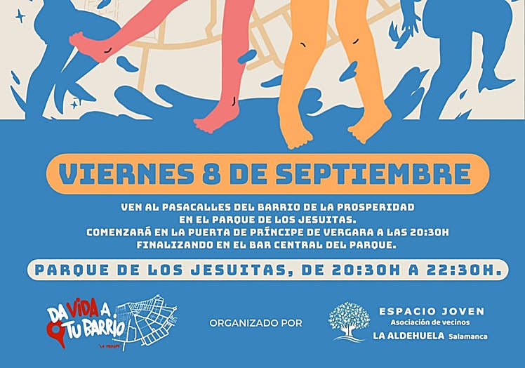 Pasacalles del barrio de La Prosperidad organizado por el 'Espacio Joven' de la asociación de vecinos 'La Aldehuela'.