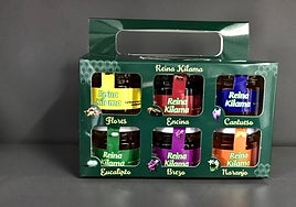 Presentación de productos de Reina Kilama en formato pack.