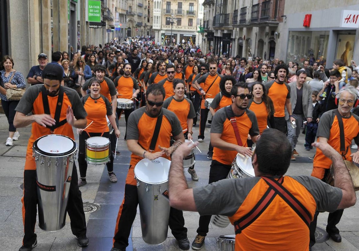 El Blocco Charro, por las calles de Salamanca en una imagen de archivo