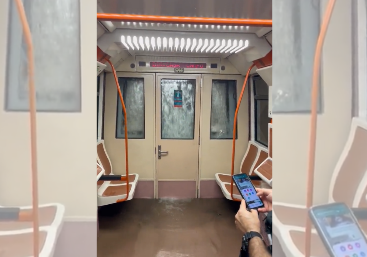 Inundaciones en el metro de Madrid.