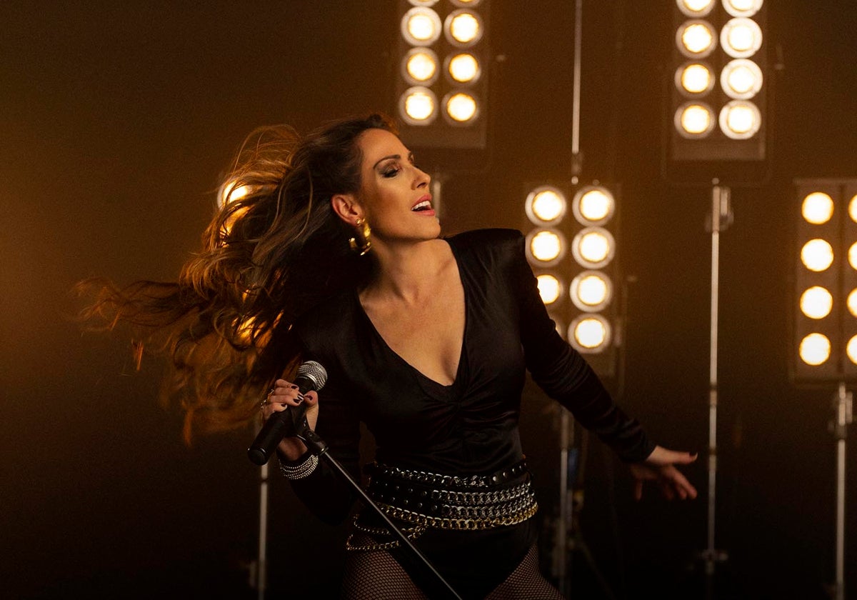 La artista madrileña Malú en uno de sus conciertos.