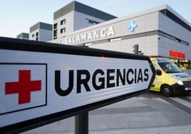 El herido fue trasladado al Hospital de Salamanca.