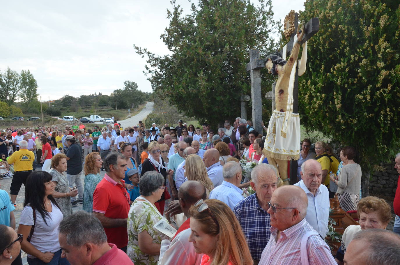 Ofrendas de destreza al Cristo de las Mercedes en Barruecopardo