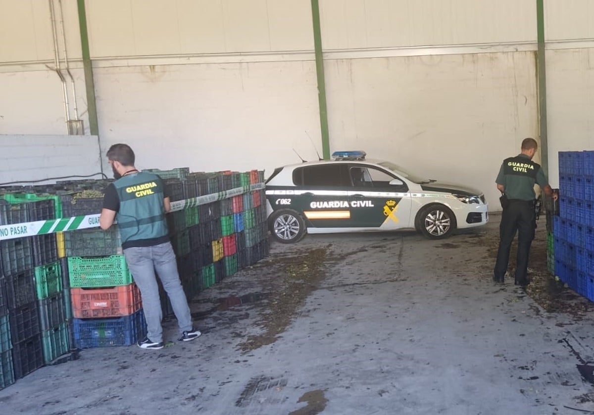 Intervención de la Guardia Civil de Ourense.