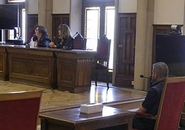 El acusado, este lunes en la Audiencia Provincial de Salamanca.