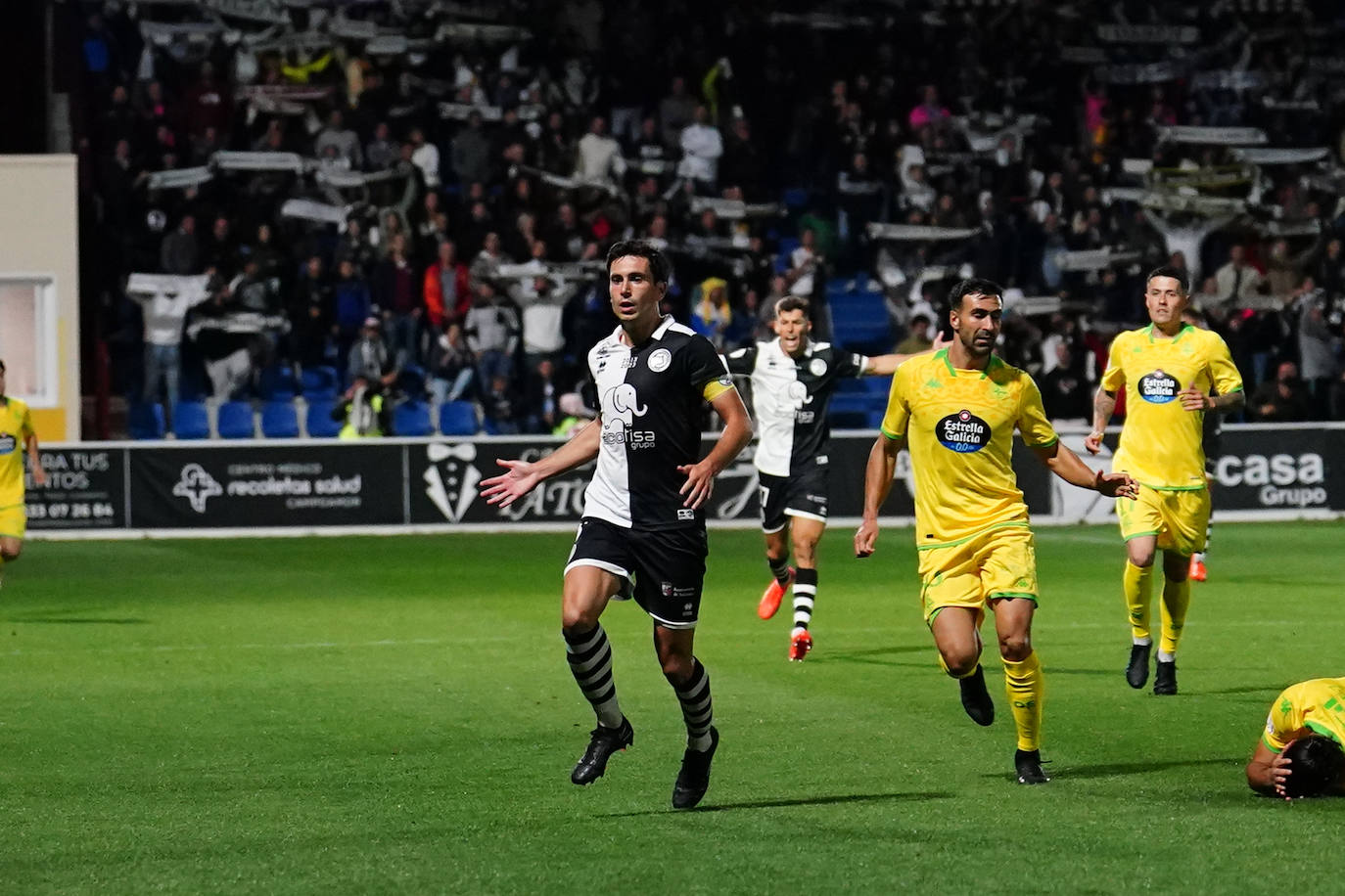 Héctor Nespral, en el encuentro frente al Deportivo de La Coruña