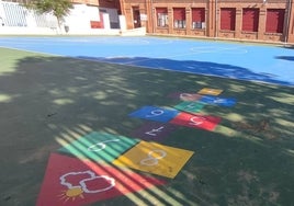Nueva pista polideportiva con juegos en el colegio Unamuno