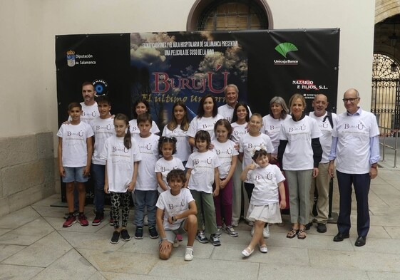 Niños ingresados en el Hospital de Salamanca, actores por un día en «Burujú, el último unicornio»