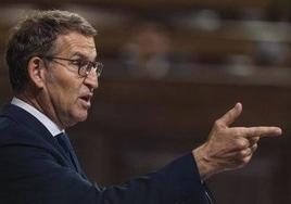 Feijóo a Sánchez en el debate de investidura: «no tiene cuajo para debatir»