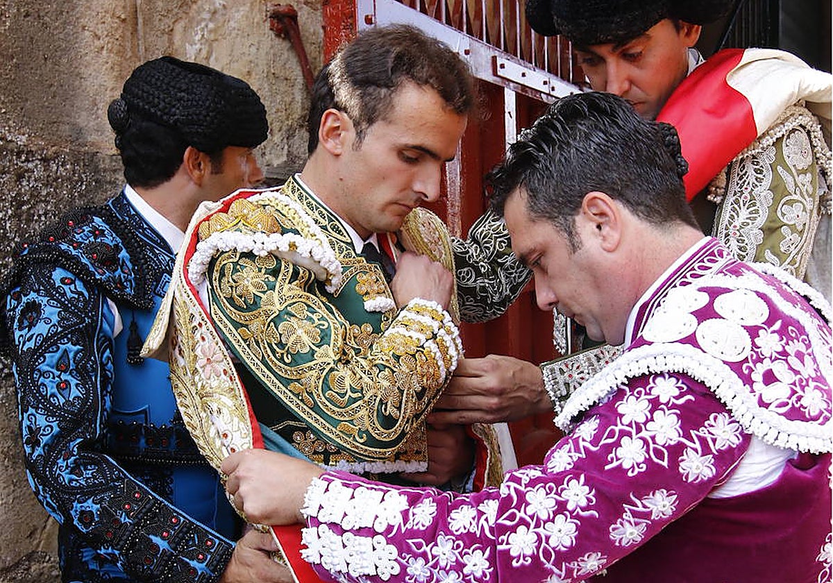 Damián Castaño, en el patio de cuadrillas de La Glorieta.