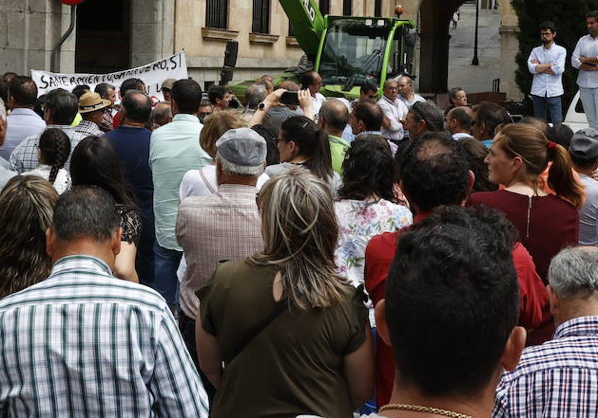 Una imagen de una manifestación de ganaderos el pasado mes de mayo.