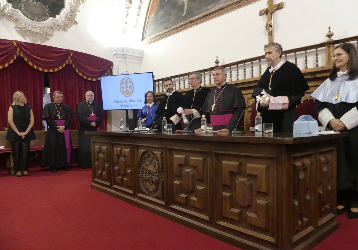 Acto de apertura de curso en la Universidad Pontificia.