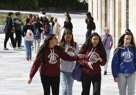 Alumnos extranjeros en Salamanca.