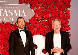 Antonio Banderas en la presentación de 'El fantasma de la Ópera'