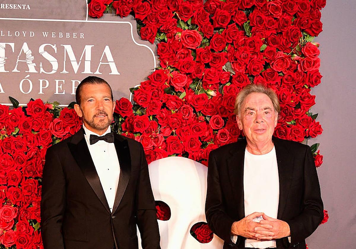 Antonio Banderas en la presentación de 'El fantasma de la Ópera'