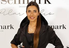 Pilar Rubio posando durante la presentación de su nueva colaboración.