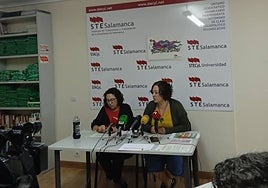 Ascensión Blanco y Teresa Vicente, del sindicato STE Salamanca