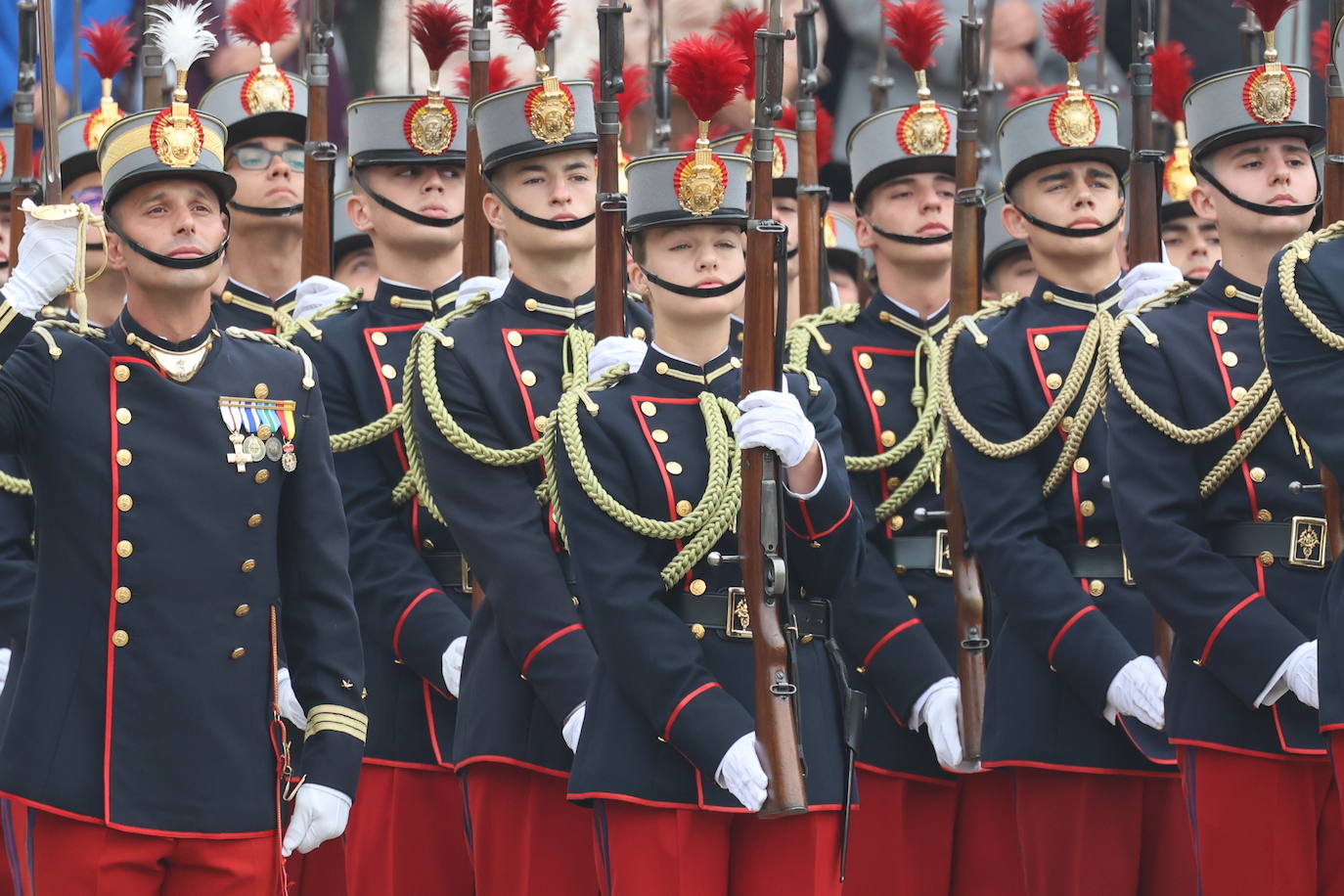 El suspiro de la Reina Letizia en la jura de bandera de la princesa Leonor