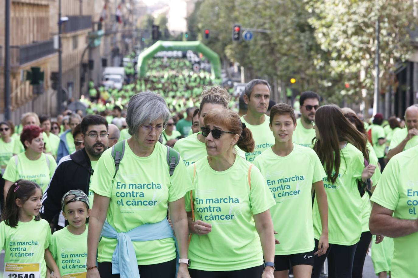 Las mejores imágenes de la Marcha contra el Cáncer de Salamanca