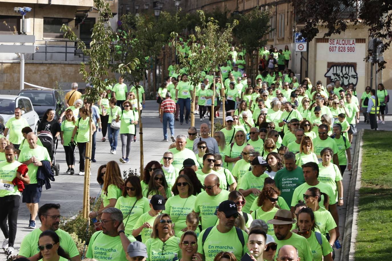 Las mejores imágenes de la Marcha contra el Cáncer de Salamanca