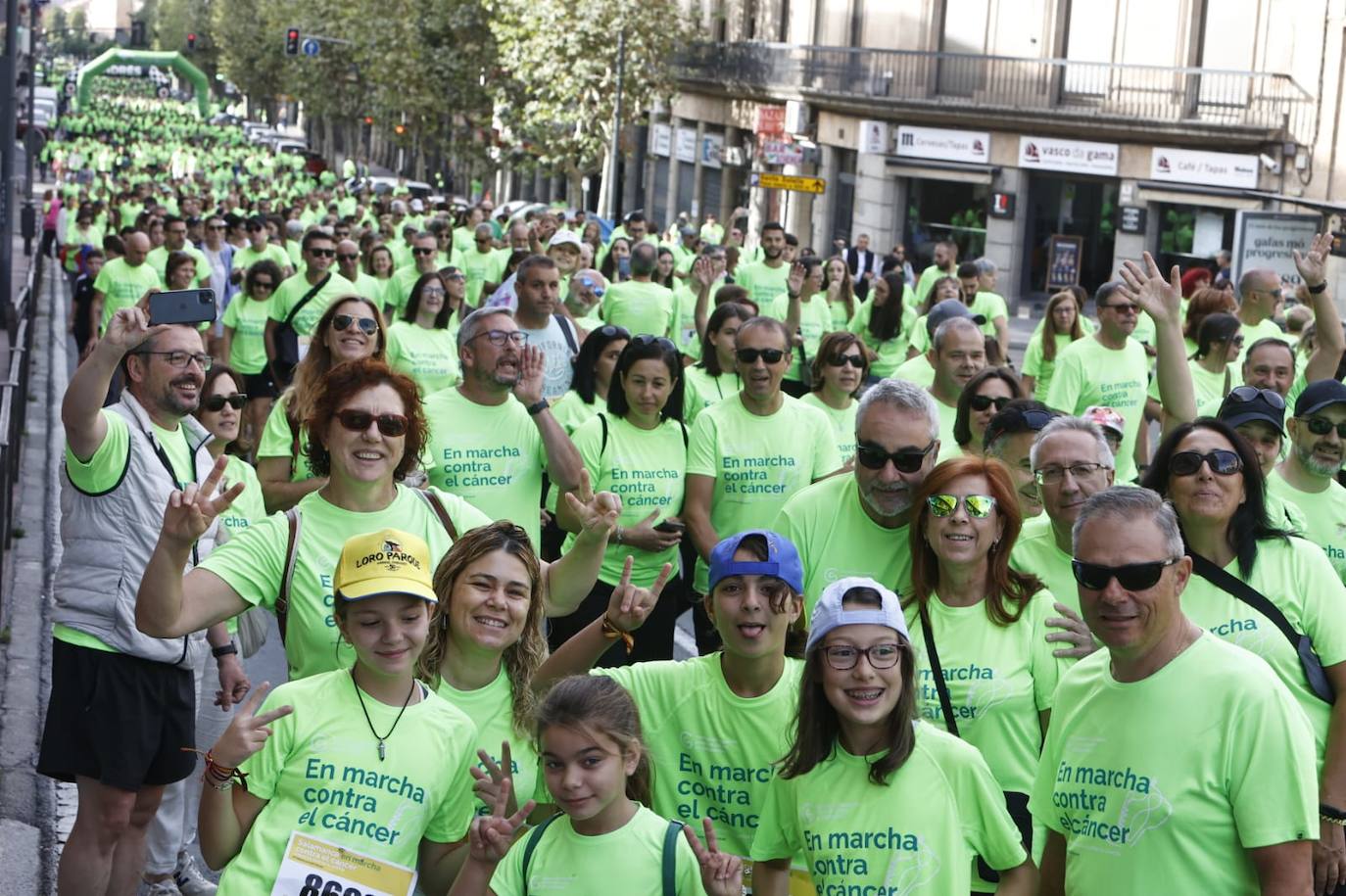 Las mejores imágenes de la Marcha contra el Cáncer de Salamanca