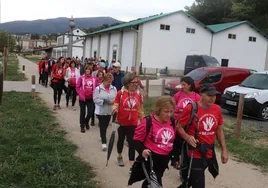 Los caminantes partieron del entorno de la estación de tren