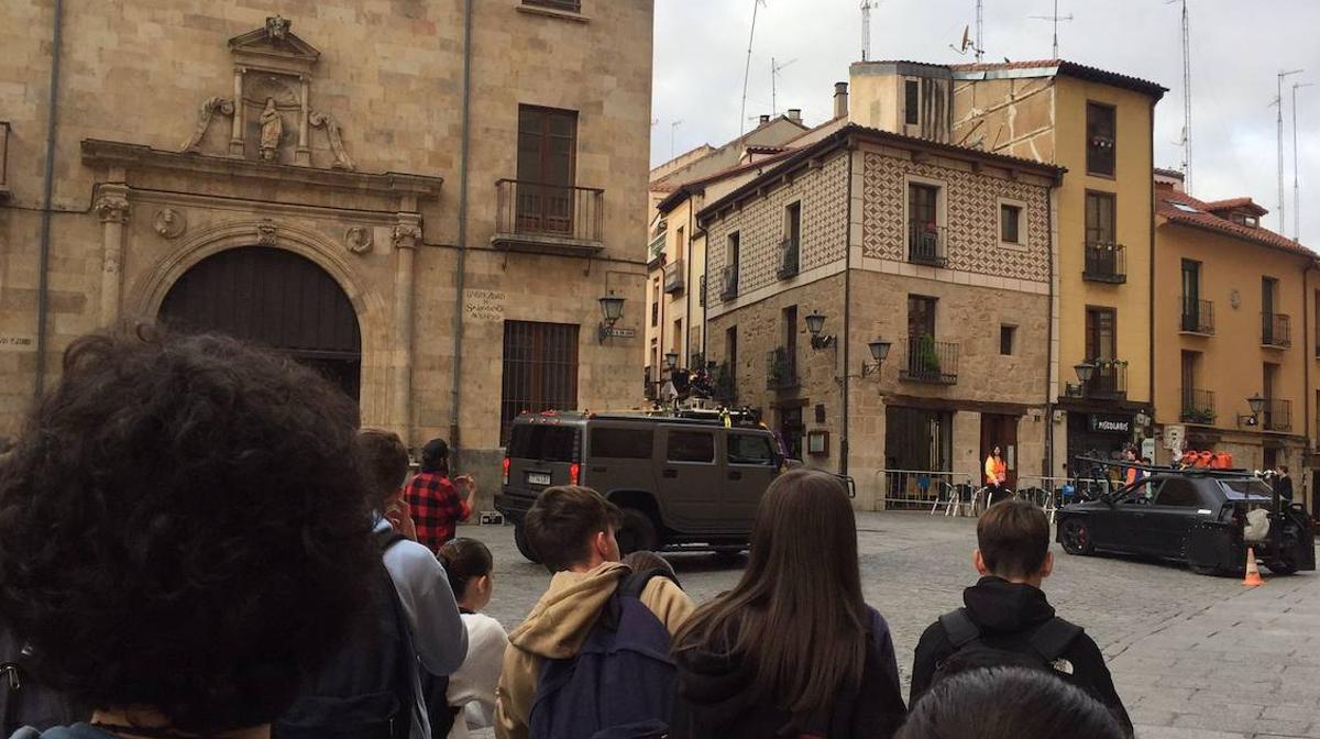 Gran expectación por el rodaje de la película de Bollywood en el centro de Salamanca