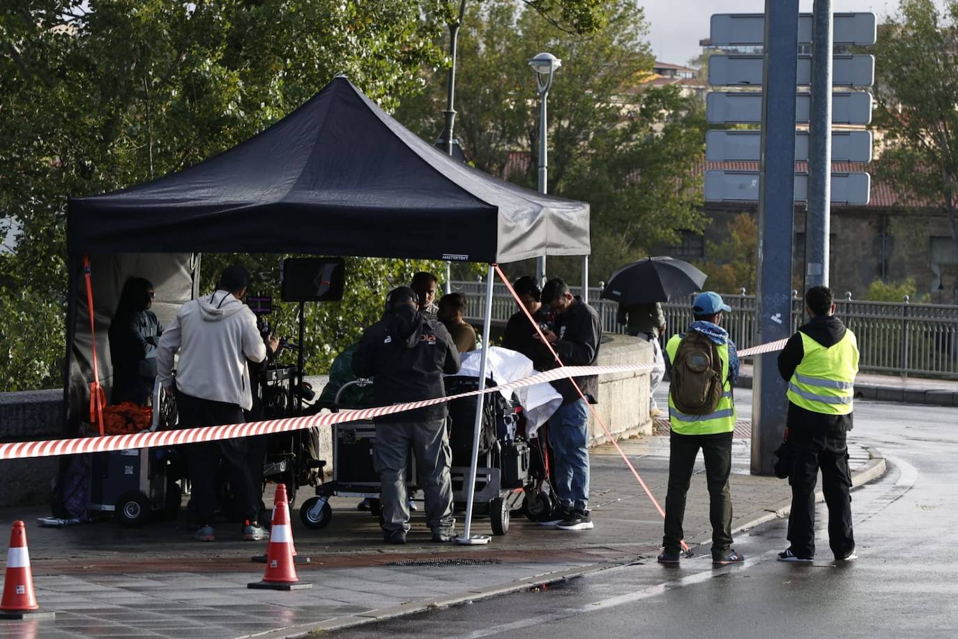 Nuevo día de rodaje: otra escena de acción por las calles de Salamanca