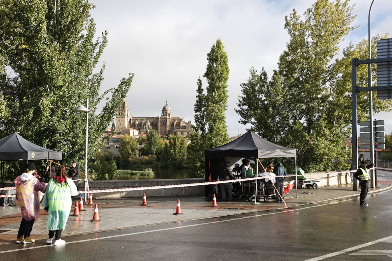 Nuevo día de rodaje: otra escena de acción por las calles de Salamanca