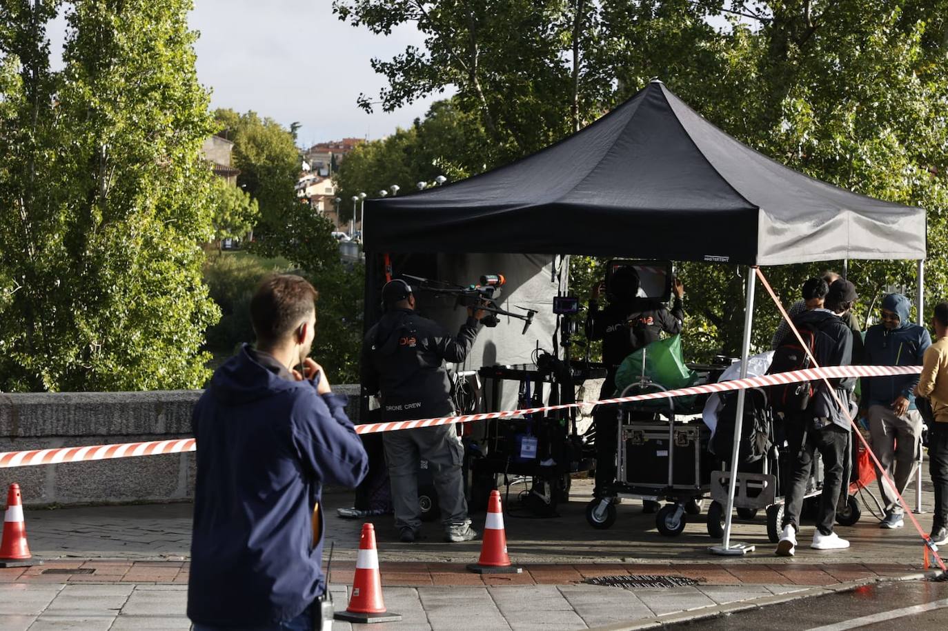 Nuevo día de rodaje: otra escena de acción por las calles de Salamanca