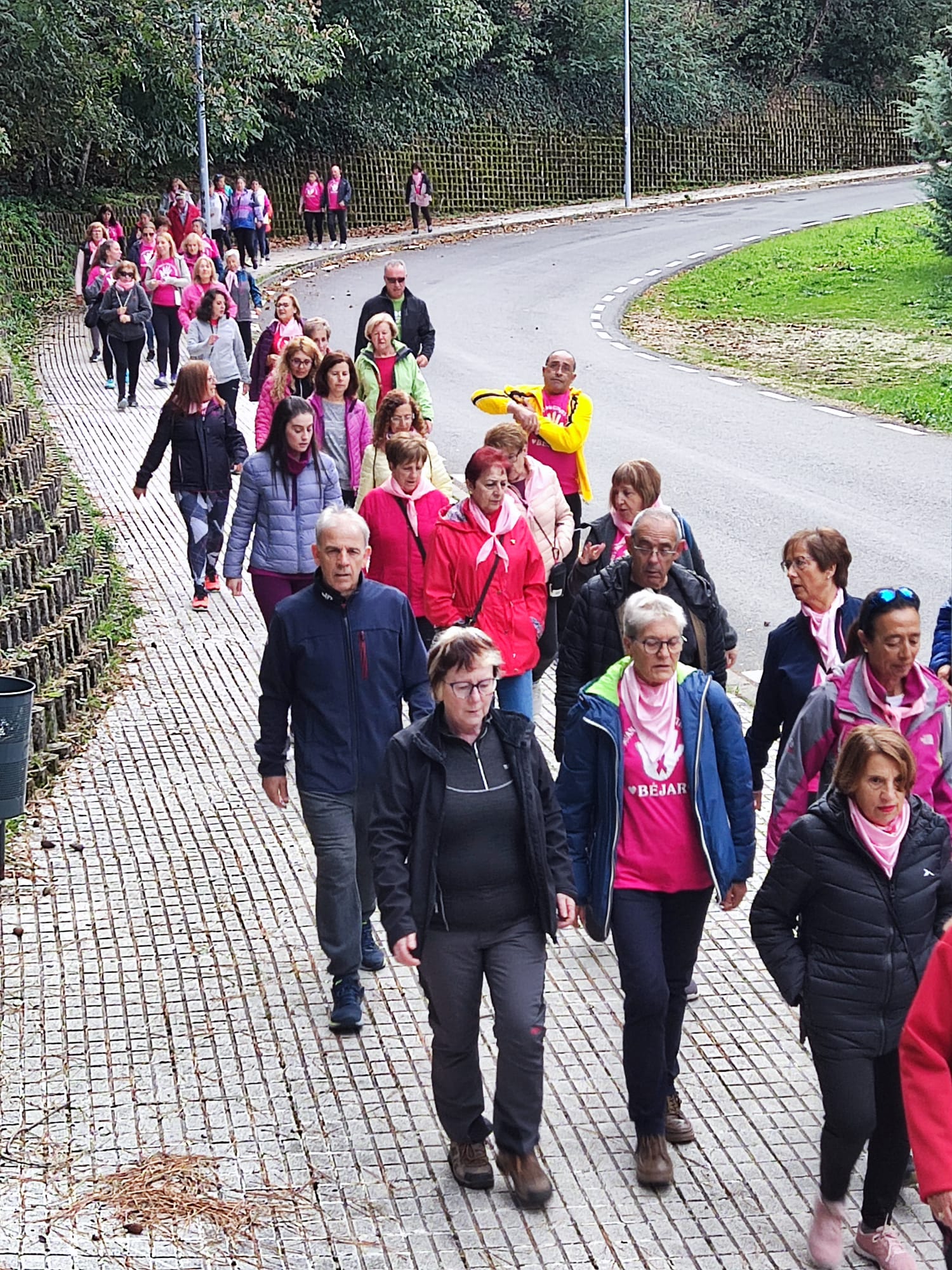 Béjar se tiñe de rosa para luchar contra el cáncer de mama