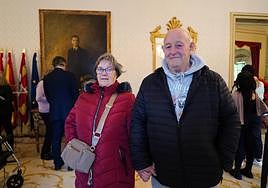 Socorro Hernández junto a su marido Ángel Moreno.