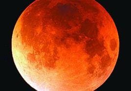 Una imagen de un eclipse lunar.