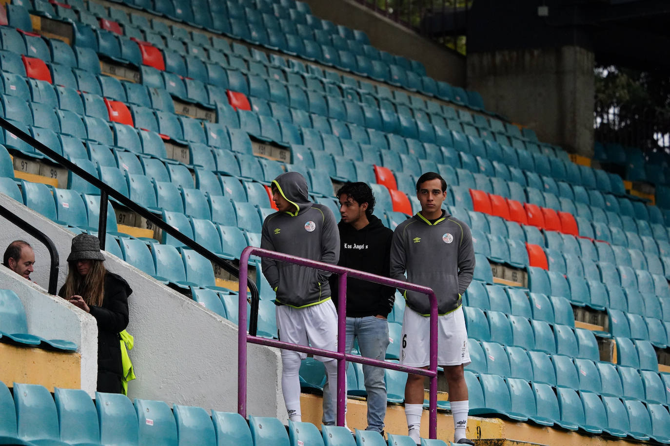 Así estaba El Helmántico cuando se suspendió el Salamanca UDS - Cristo Atlético