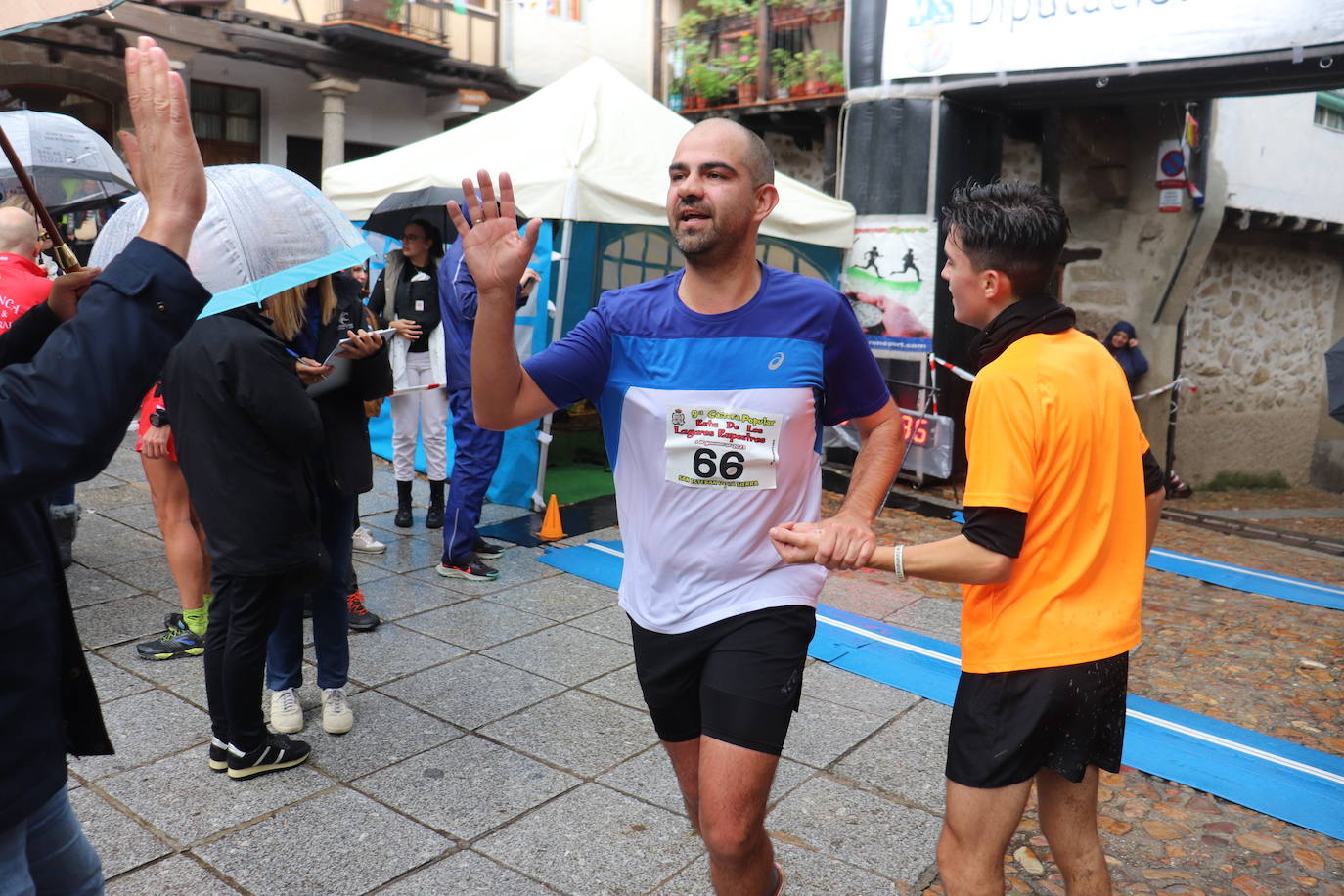 La lluvia no puede con la carrera de los lagares rupestres de San Esteban de la Sierra