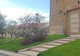 El temporal de lluvia y viento Ciarán deja su huella en la comarca de Peñaranda