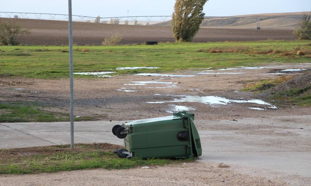 La comarca de Peñaranda siente la borrasca &#039;Domingos&#039;