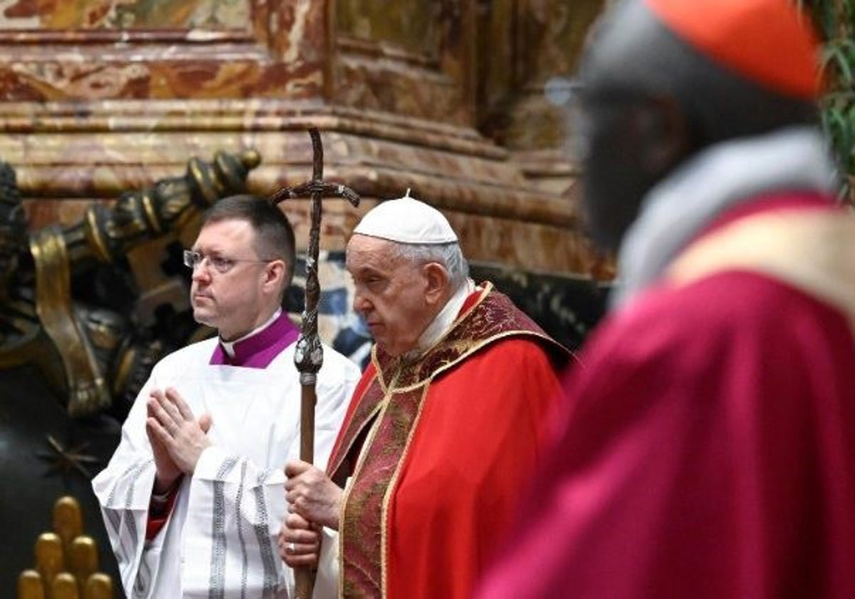 El papa Francisco en una reciente celebración religiosa.