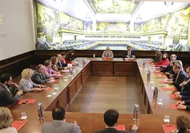 Reunión entre Universidad de Salamanca y Ayuntamiento.