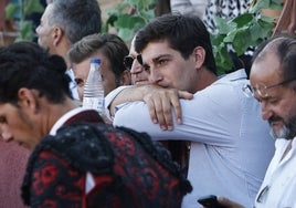 Marcos Hernández, en el callejón del coso de Guijuelo el pasado verano.