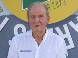 El Rey Juan Carlos, en su última visita a Sanxenxo.