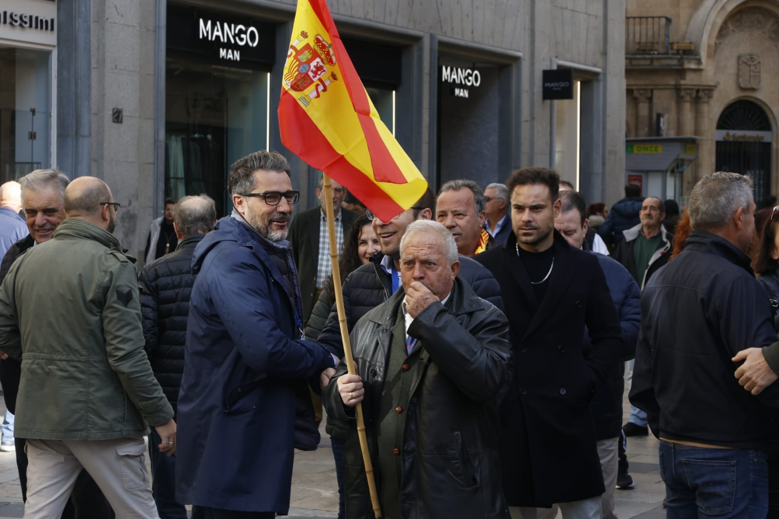 La manifestación contra la amnistía en Salamanca, en imágenes