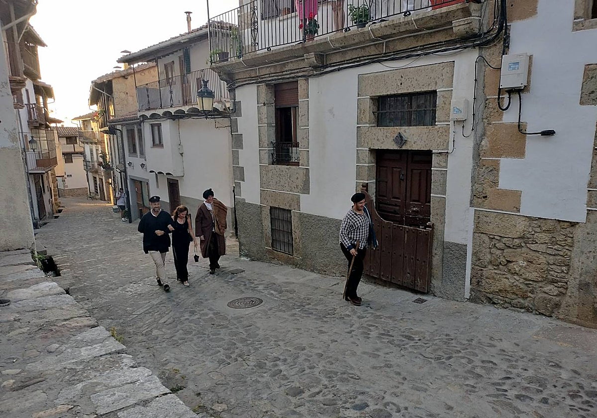 Imagen de una de las actividades celebradas este verano para rememorar el pasado chacinero de la localidad.