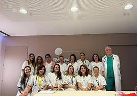 Parte del equipo de la Unidad de Cuidados Paliativos del Hospital de Salamanca.