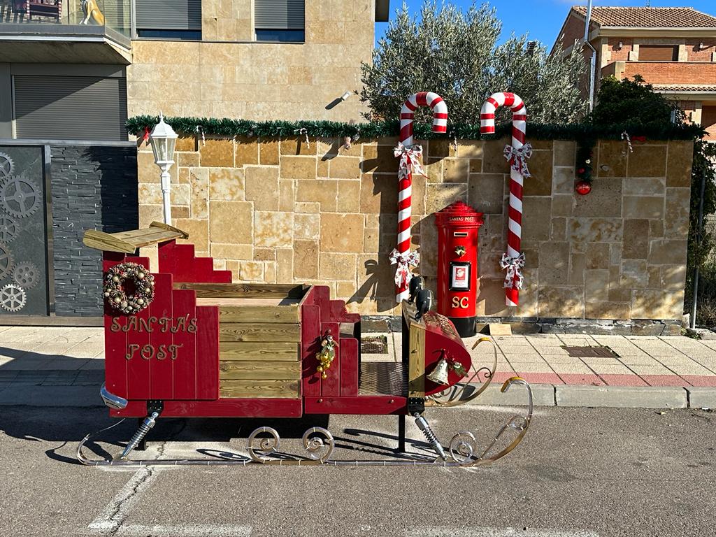 Así es el trineo de &#039;Santi Claus&#039; que este año engalana Cabrerizos por Navidad