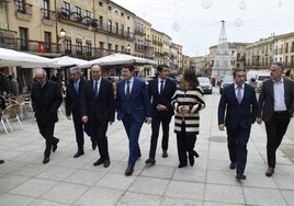 Javier Iglesias, Gerardo Marcos, Marcos Iglesias, Alfonso Fernández Mañueco, Juan Carlos Suárez-Quiñones, María González Corral, Eloy Ruiz y Raúl San Segundo