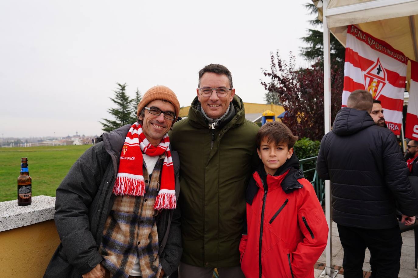 Gran ambiente previo al partido de Copa entre Unionistas y Sporting