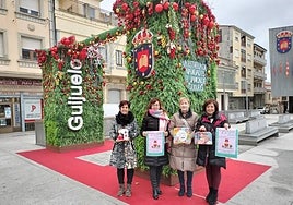 Ana Aveleira, Sara García, Yolanda Alonso y Yoana Izquierdo participaron en la presentación de la iniciativa.TEL